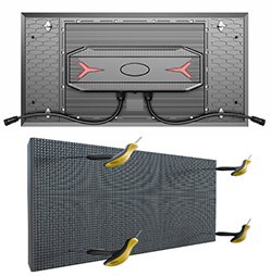 OFM Series Ufikelelo lwangaphandle lwangaphandle 2ftx1ft IP68 ukuqaqamba okuphezulu kweModular Led yekhabhinethi inkxaso 90 ° ikona ekhokele udonga lwevidiyo kunye netyhubhu ye-LED